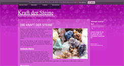 Desktop Screenshot of kraftdersteine.at