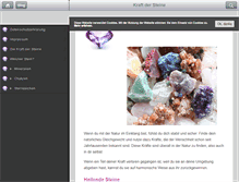 Tablet Screenshot of kraftdersteine.at